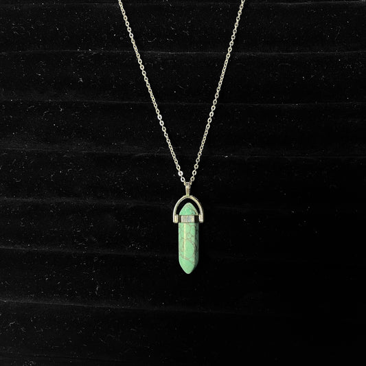 Obsidian Eclipse Pendant (green) - Zefiro