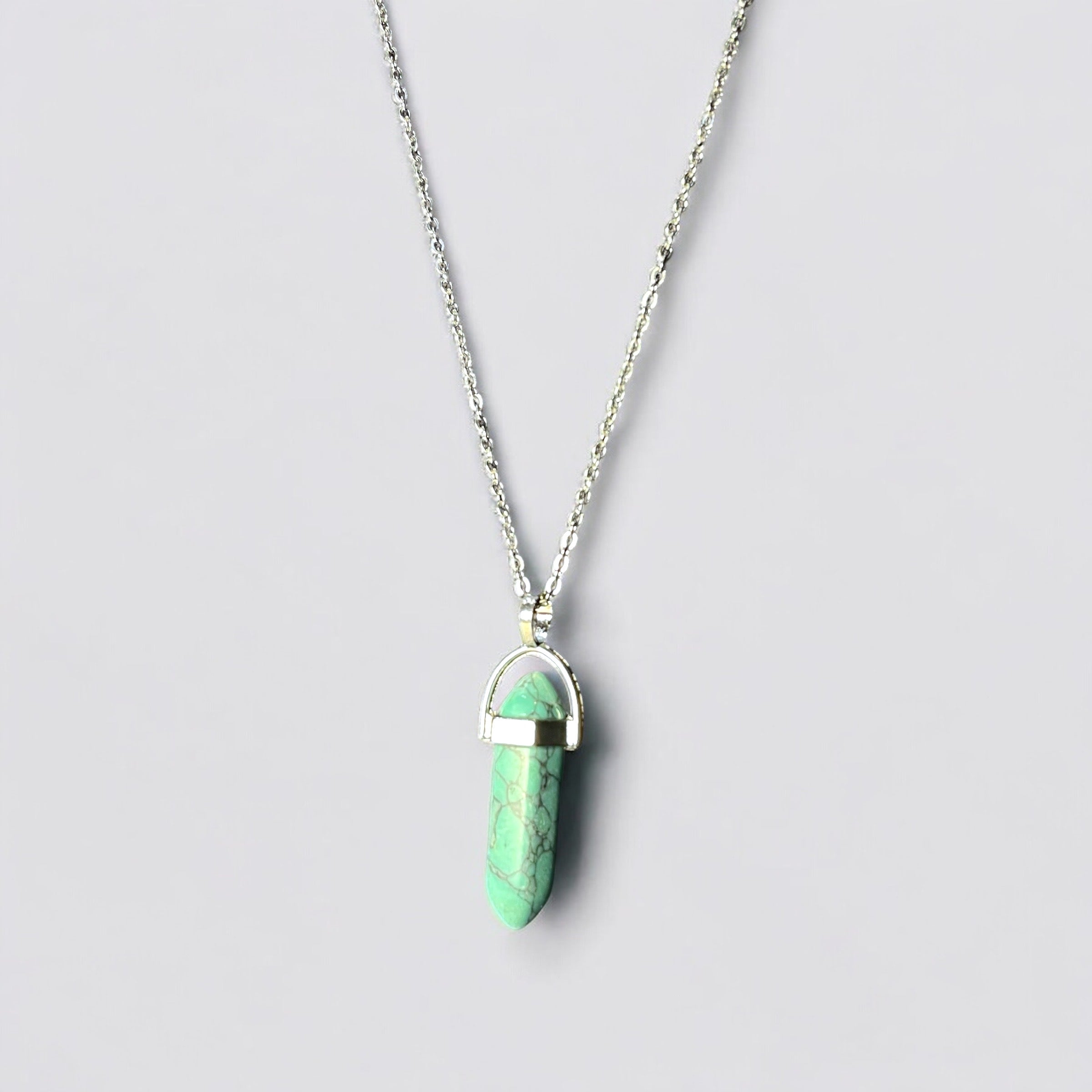 Obsidian Eclipse Pendant (green) - Zefiro
