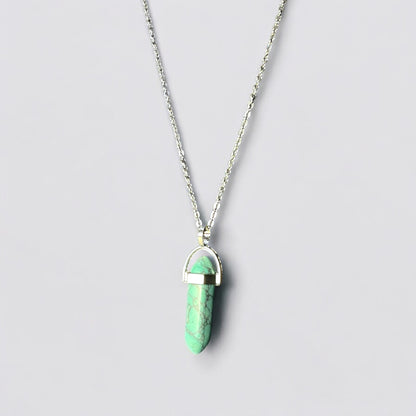 Obsidian Eclipse Pendant (green) - Zefiro