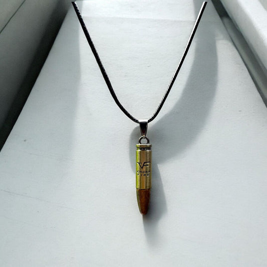 Bullet Pendant Necklace (Brass)