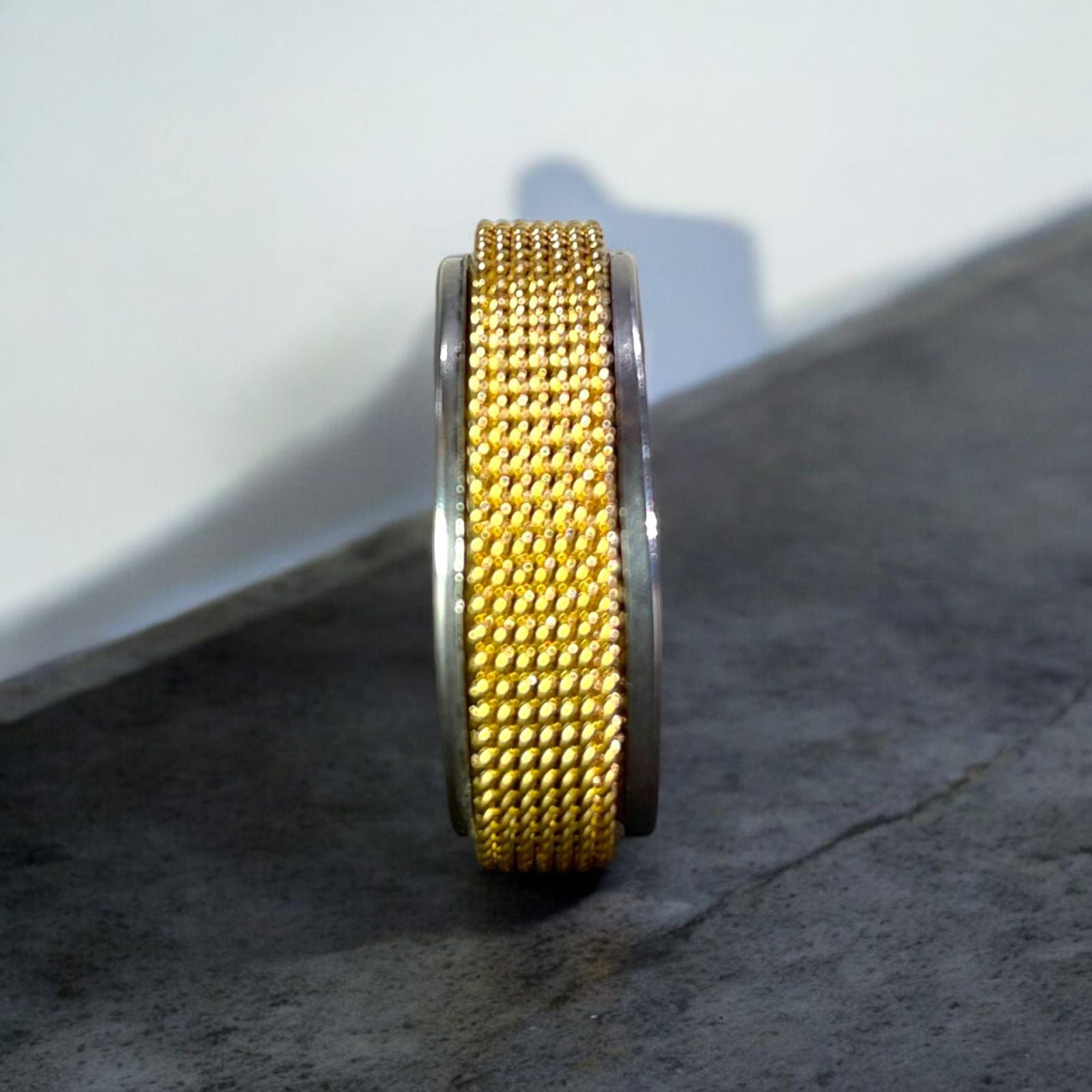 Eternal Motion Spinner Ring (silver gold) - Zefiro