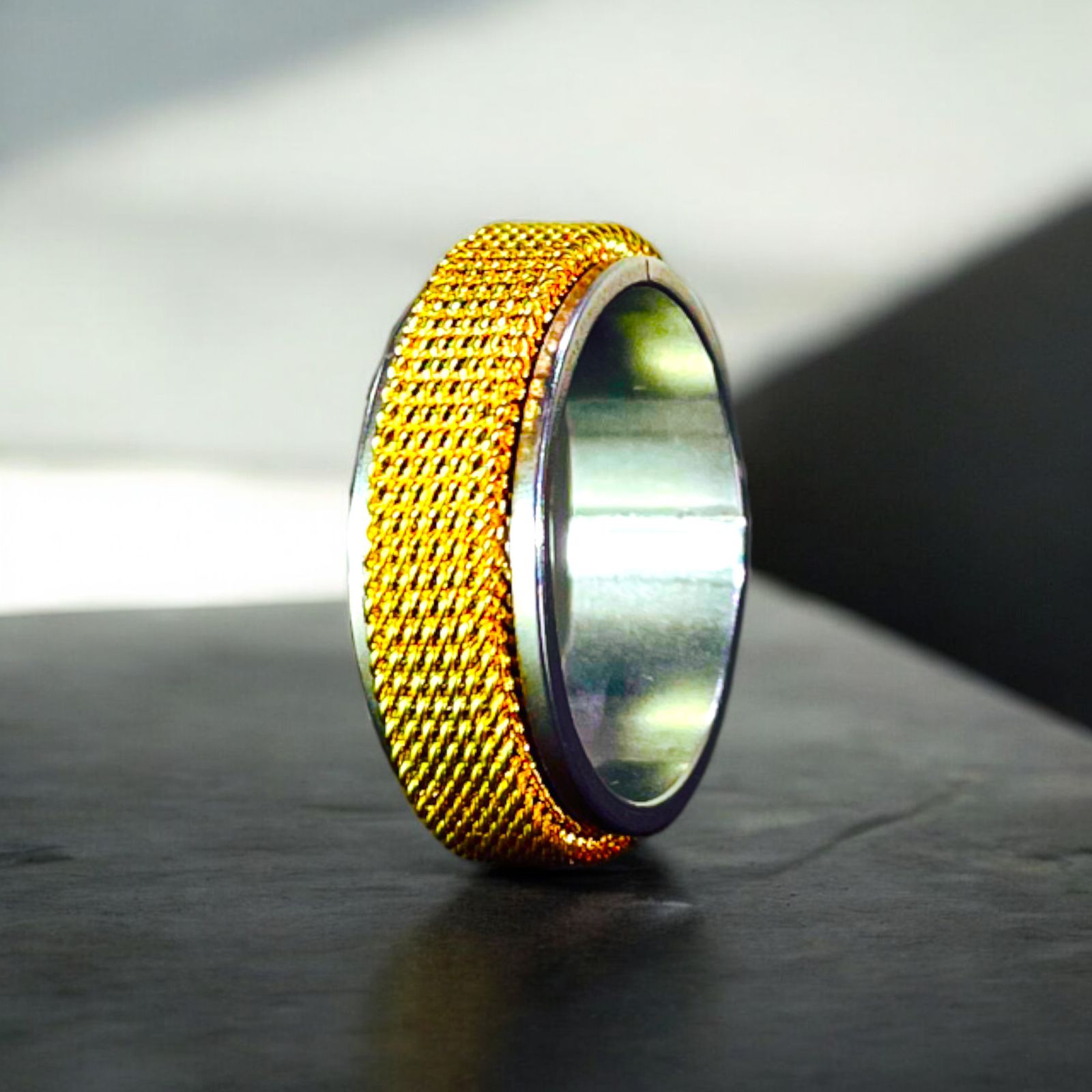 Eternal Motion Spinner Ring (silver gold) - Zefiro