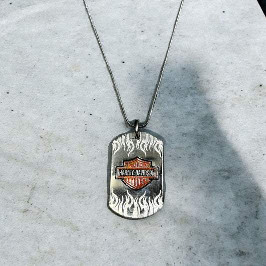 Harley Davidson Tag Necklace