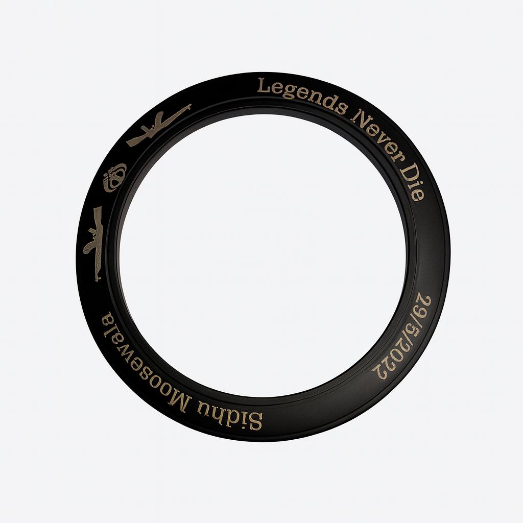 “Legends Never Die – Sidhu Moosewala Commemorative bangle”
