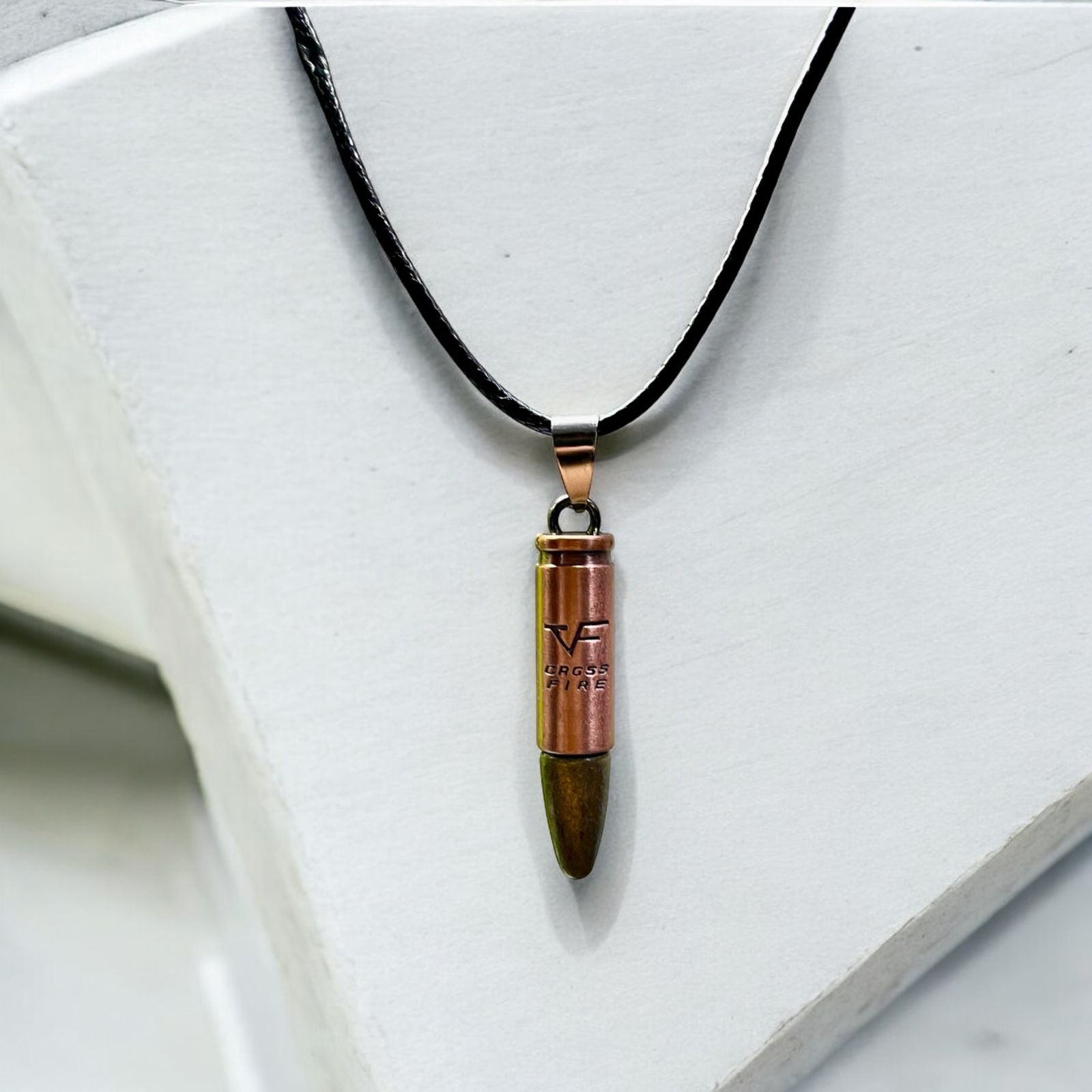 Bullet Pendant Necklace (copper) - Zefiro