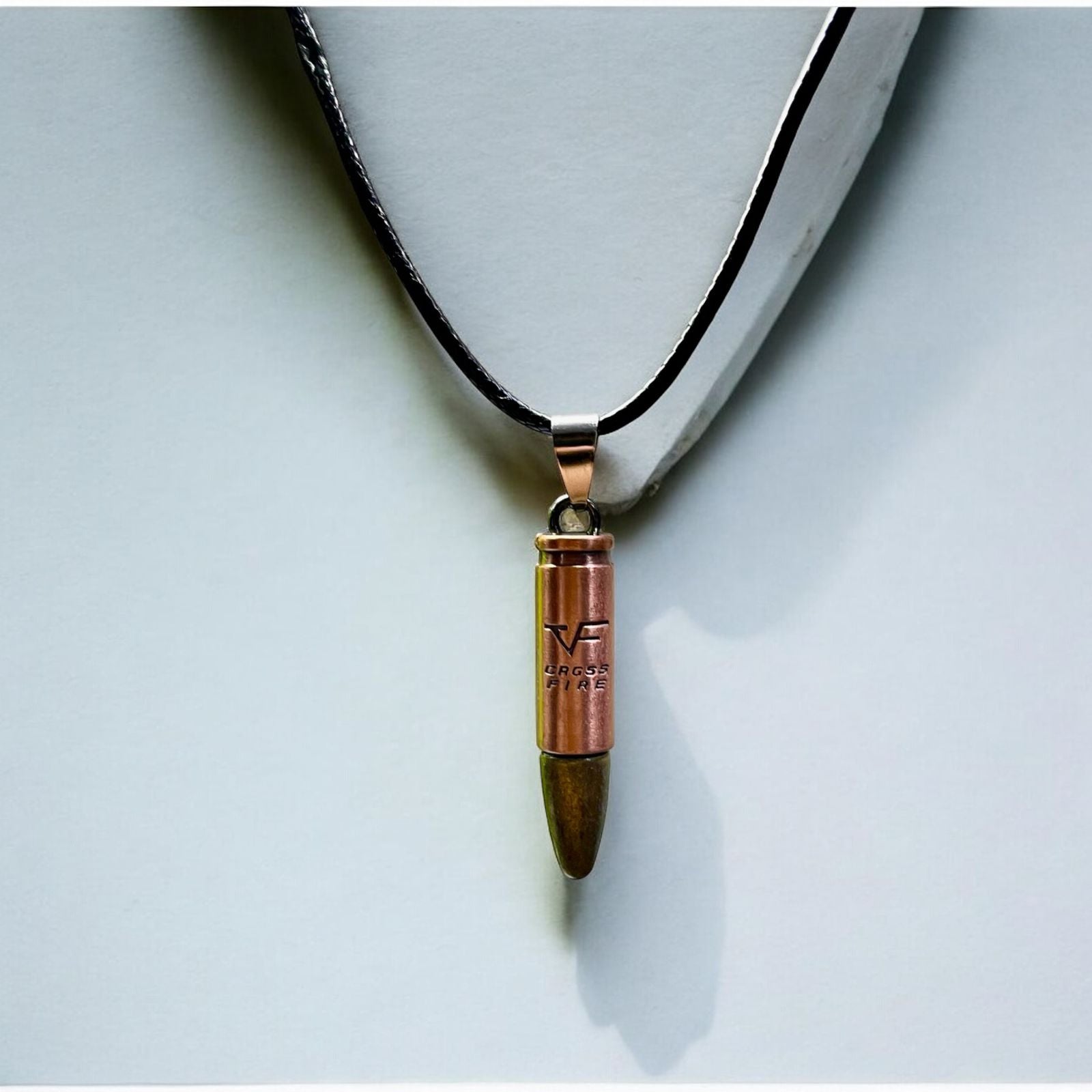Bullet Pendant Necklace (copper) - Zefiro