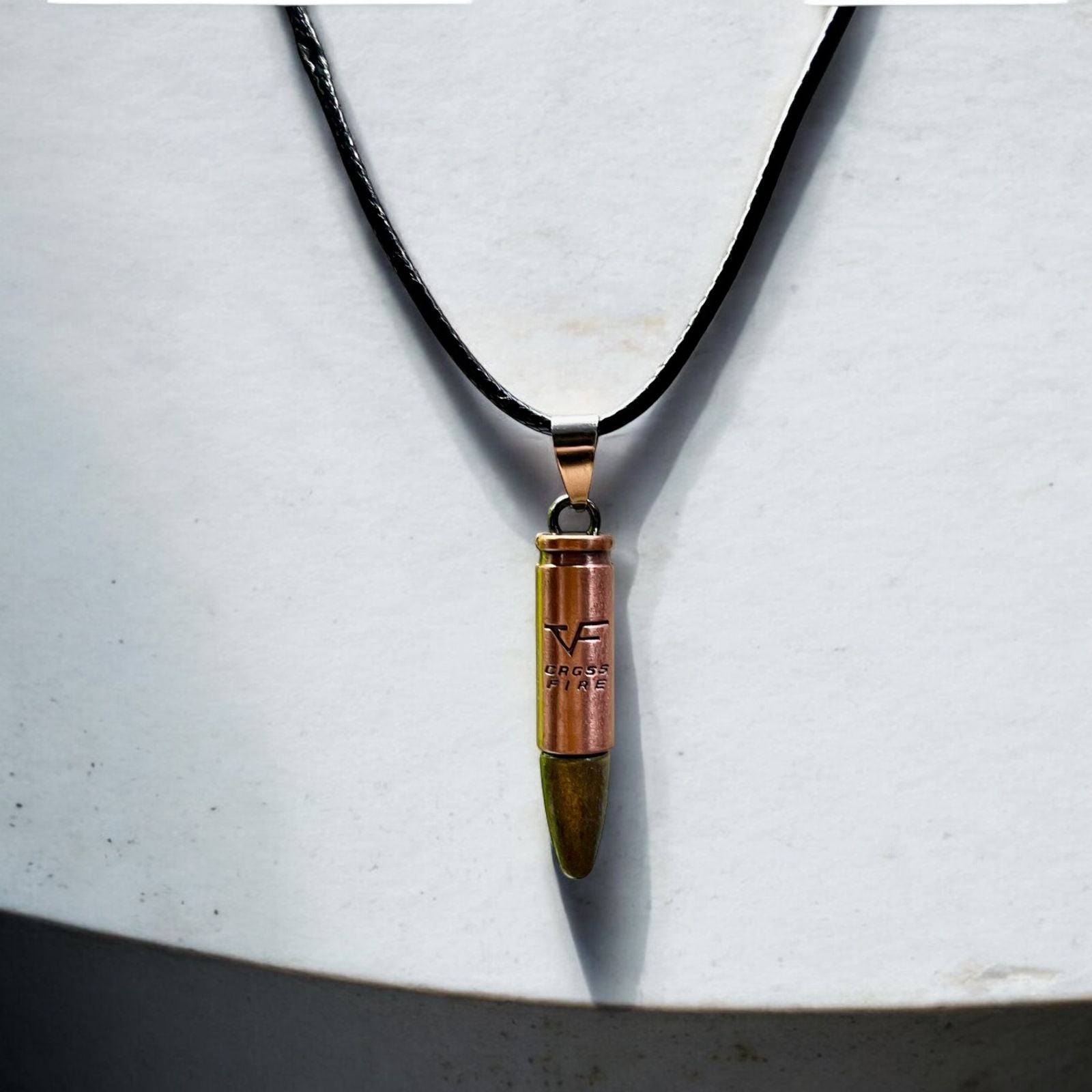 Bullet Pendant Necklace (copper) - Zefiro