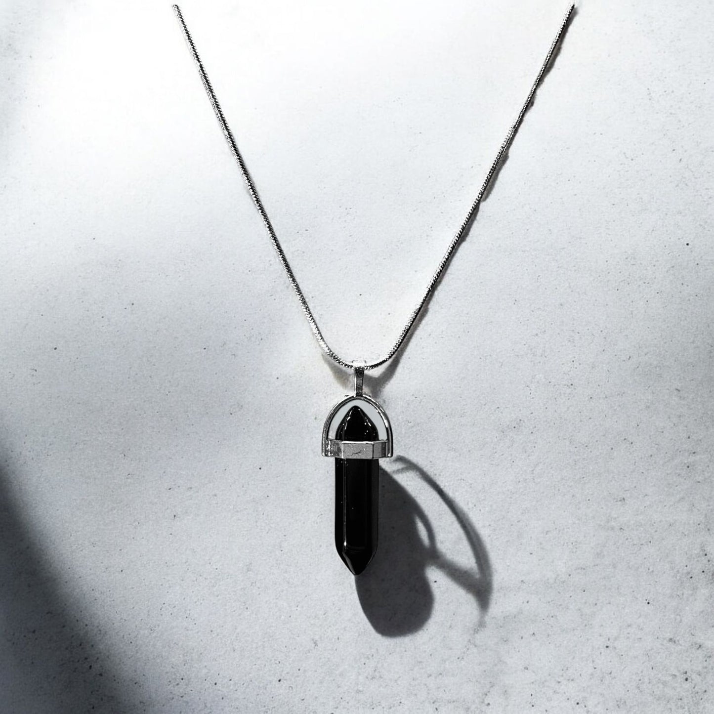 Obsidian Eclipse Pendant (black)