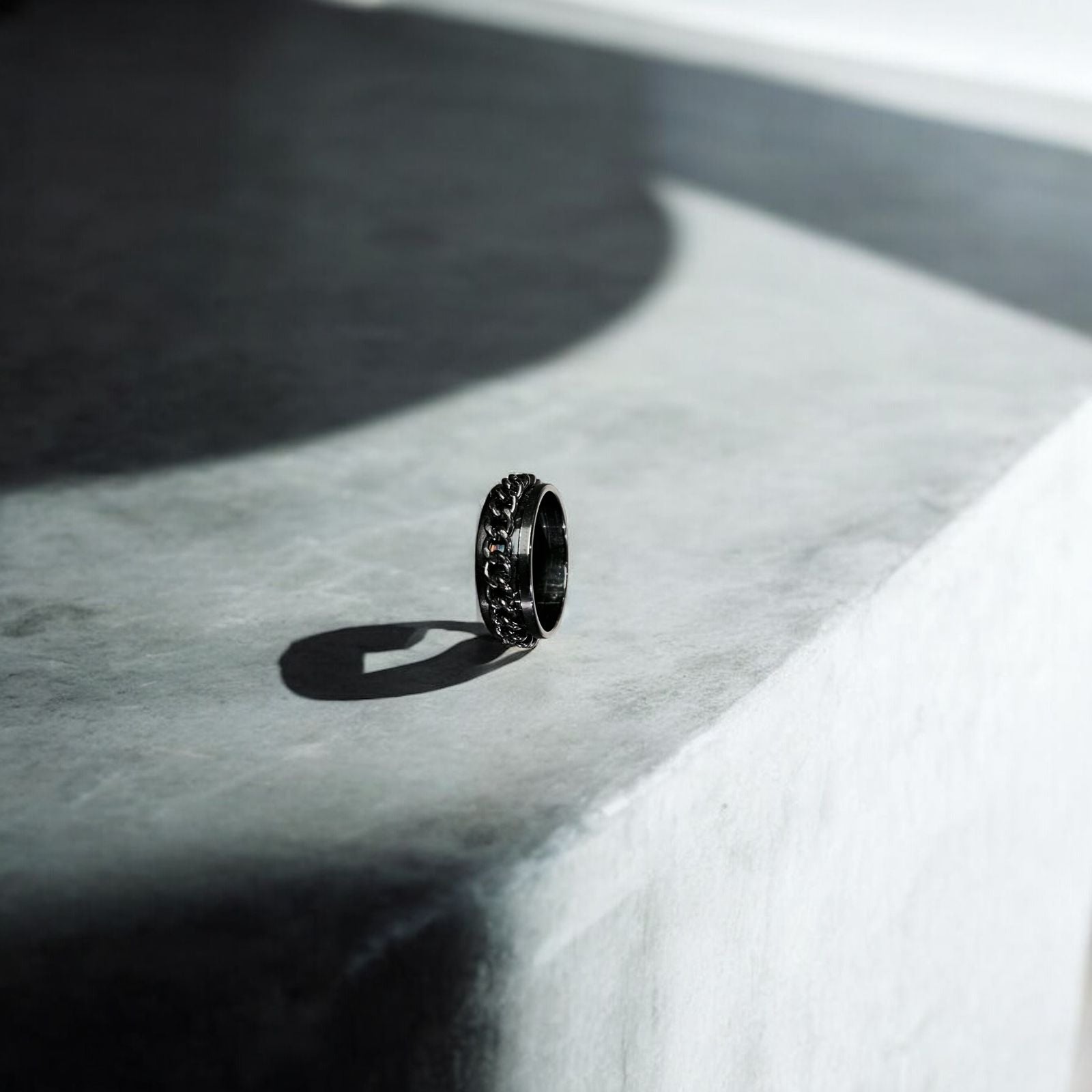Eternal Motion Spinner Ring (black) - Zefiro