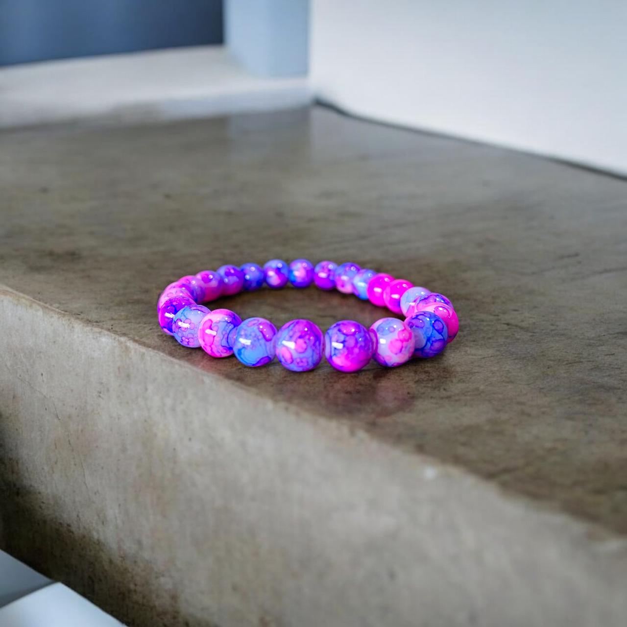 Blush Amethyst Beads Bracelet - Zefiro