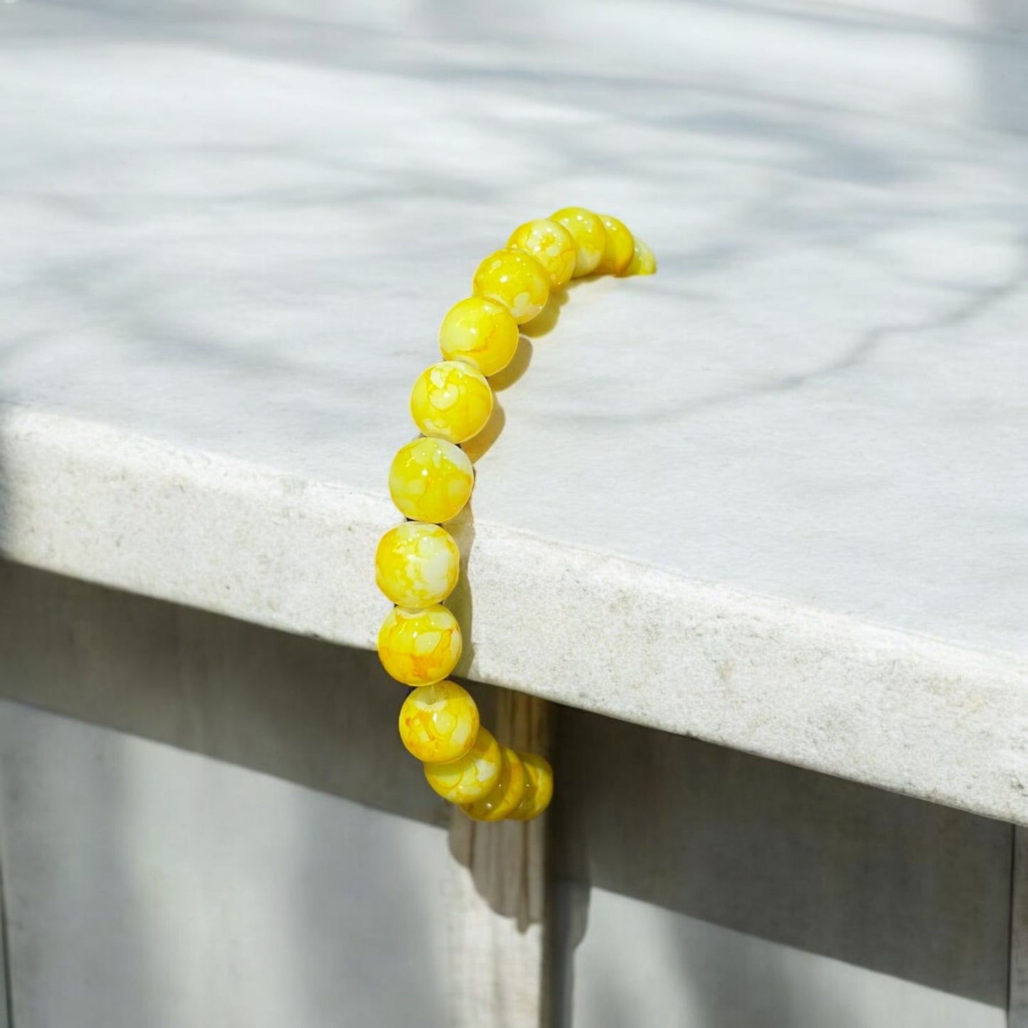 Golden Citrine Beads Bracelet