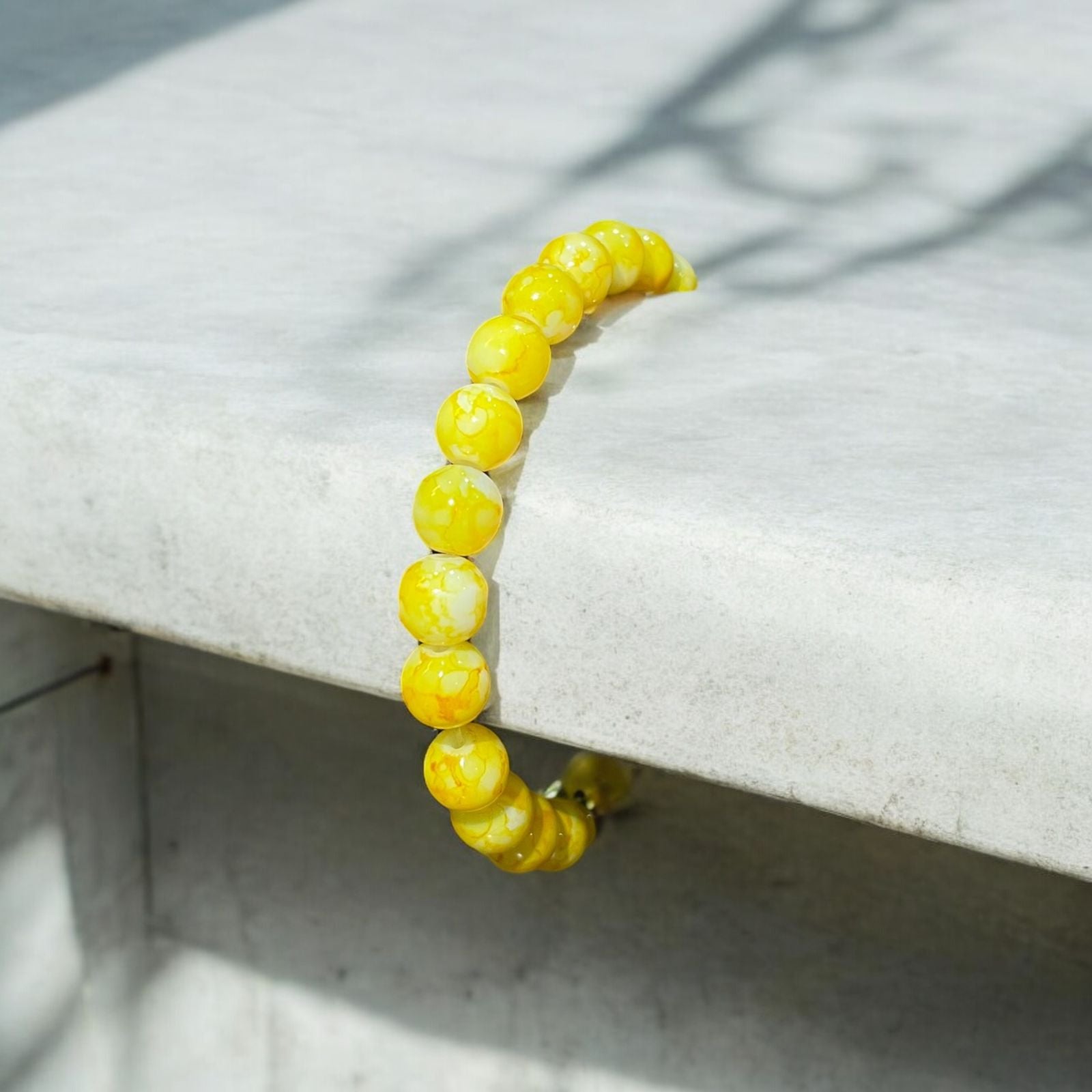 Golden Citrine Beads Bracelet - Zefiro