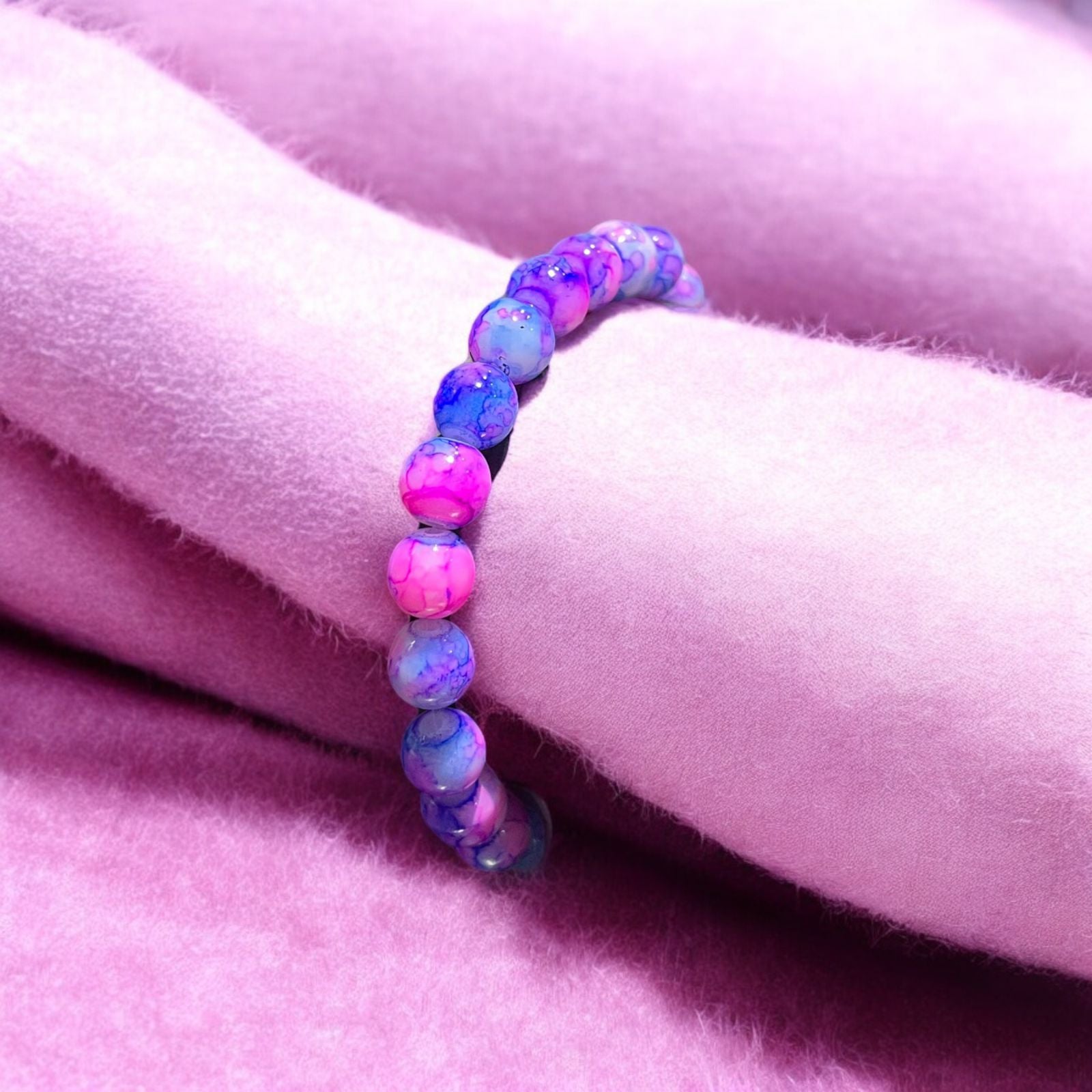 Blush Amethyst Beads Bracelet - Zefiro
