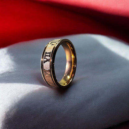 Roman Numeral Ring (gold) - Zefiro