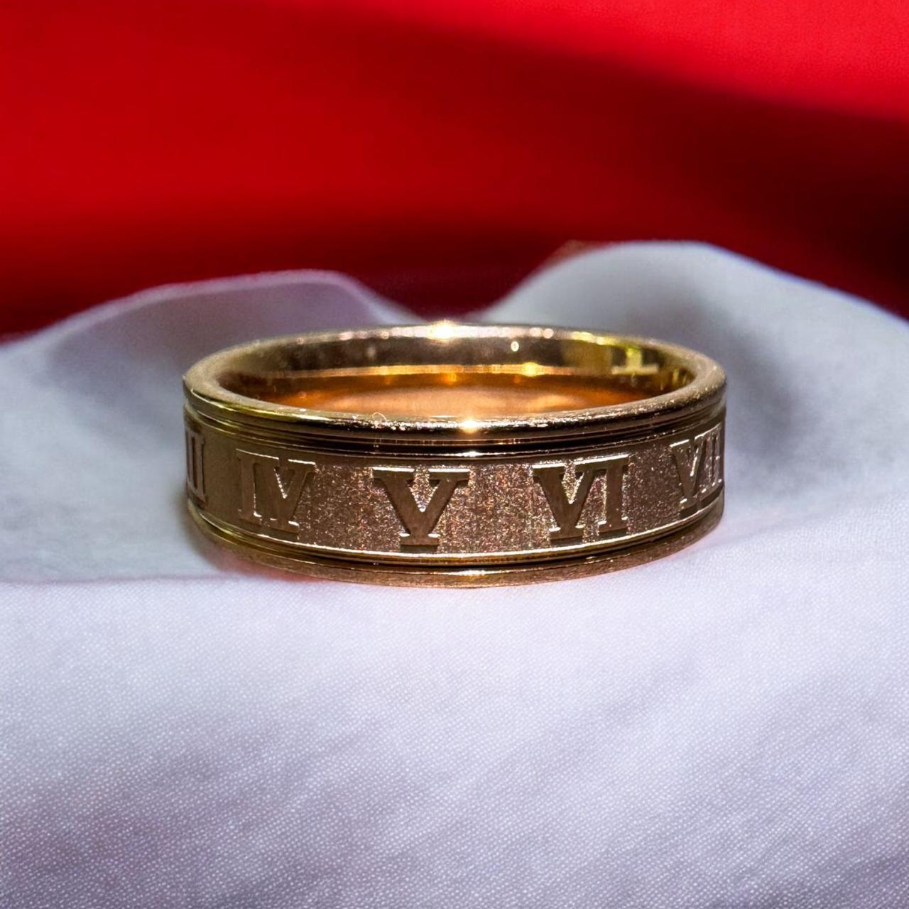 Roman Numeral Ring (gold) - Zefiro