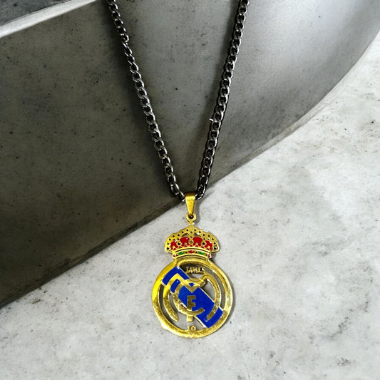 Real Madrid Gold Emblem Pendant