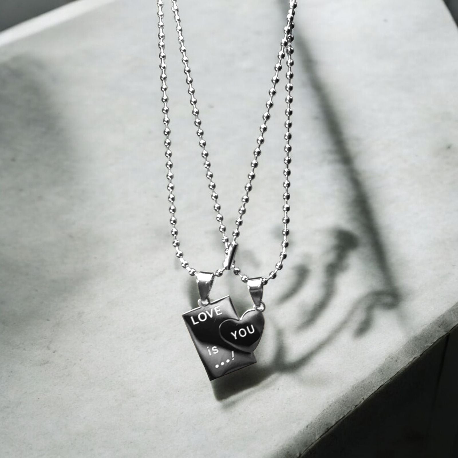 'love you' couple pendants - Zefiro