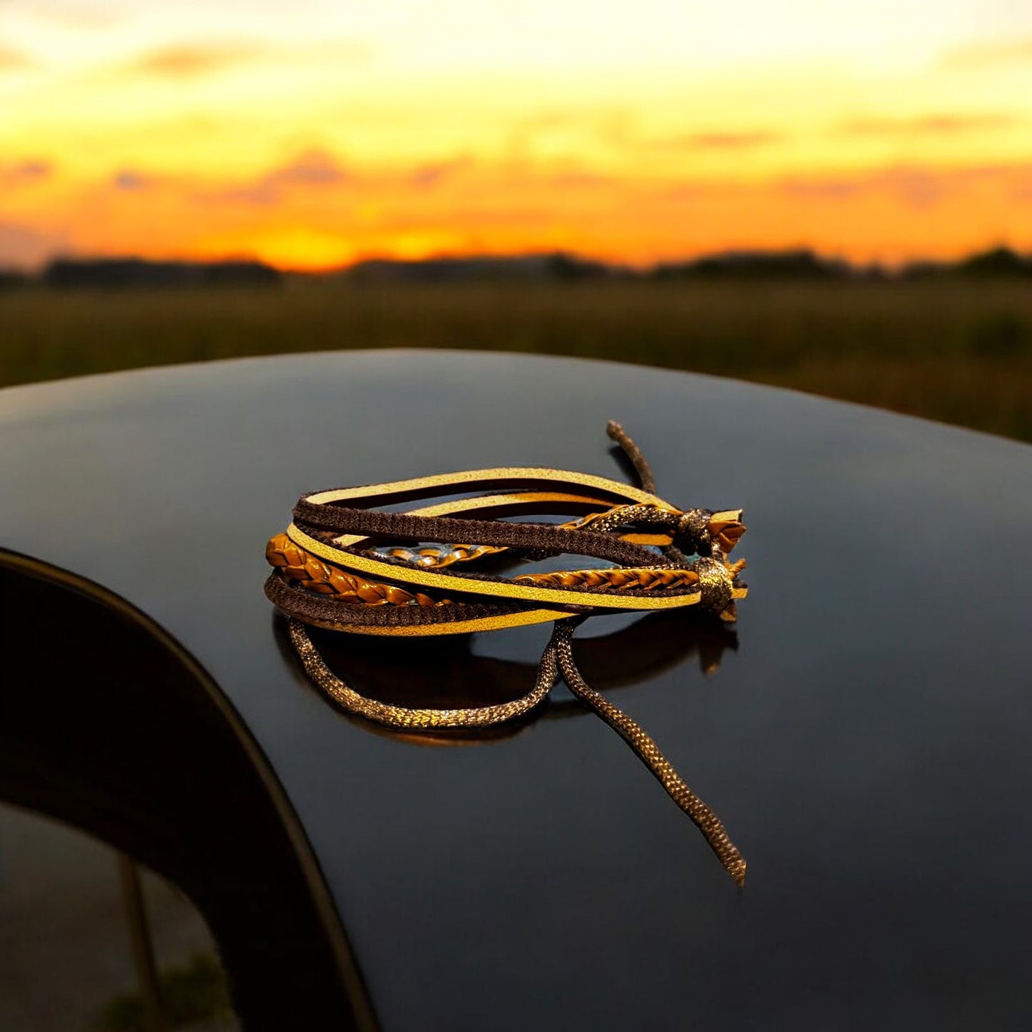 Rustic Charm Multi-Strap Bracelet