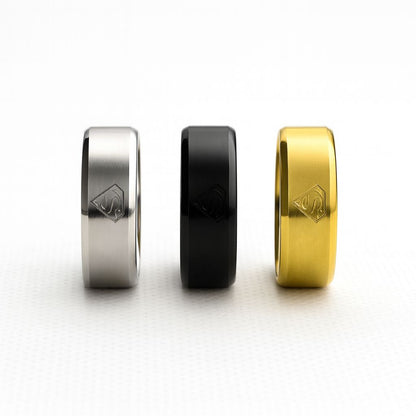 Minimalist Superman Band Ring (golden)