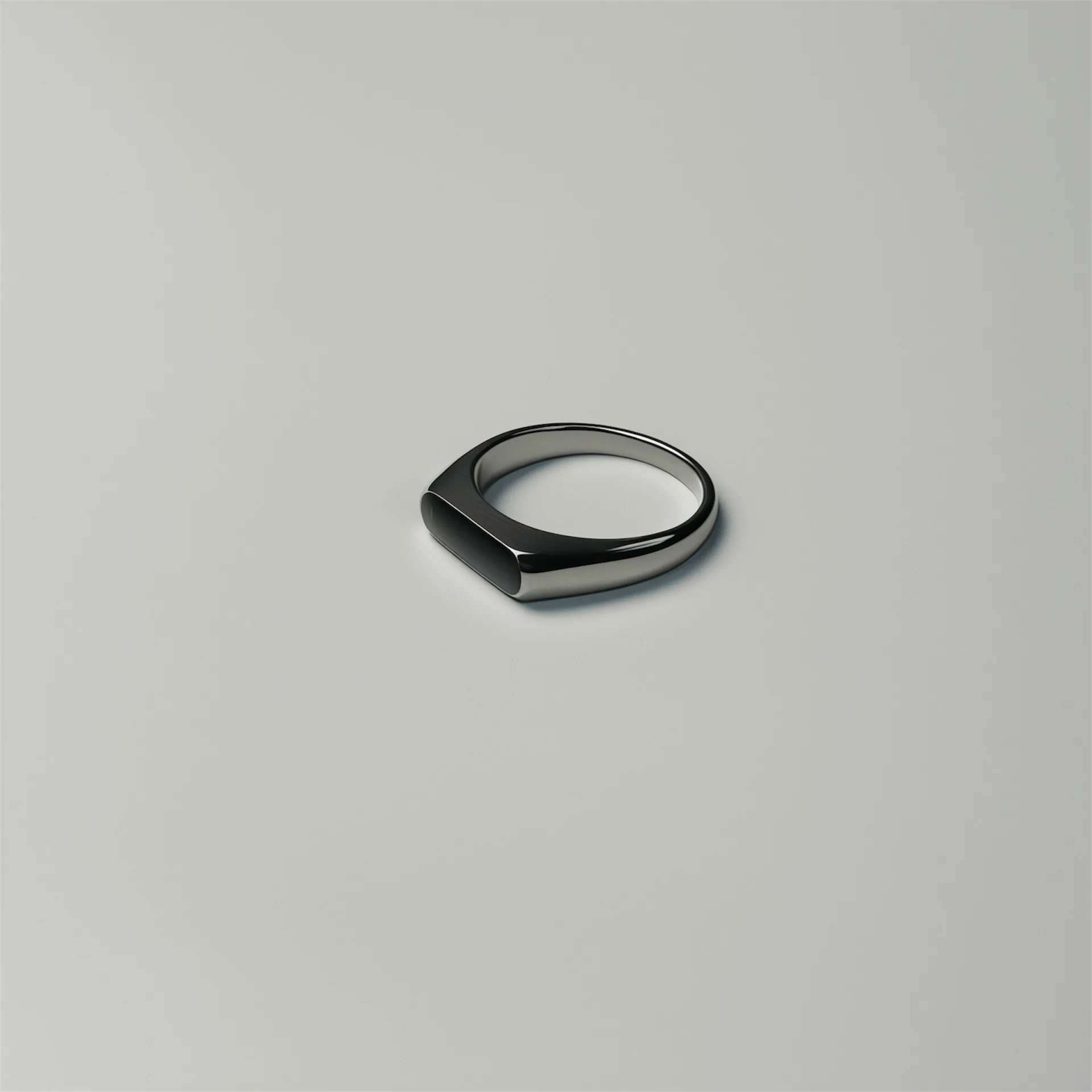 Moonlight Silver Signet Ring