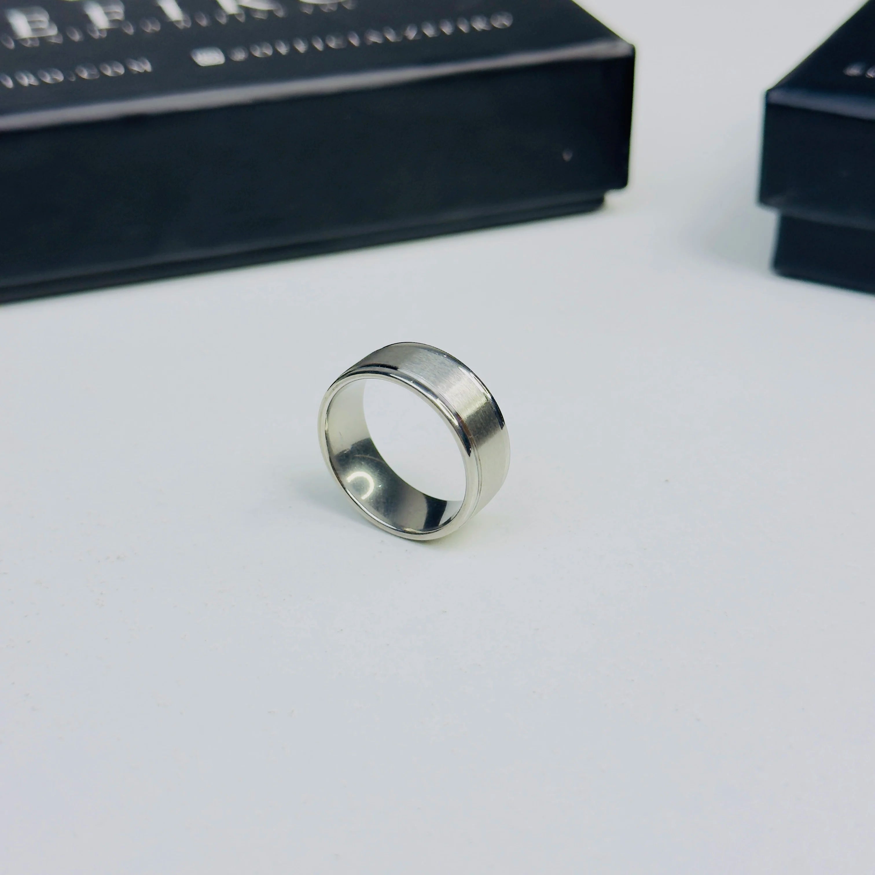 Silver titanium edge ring