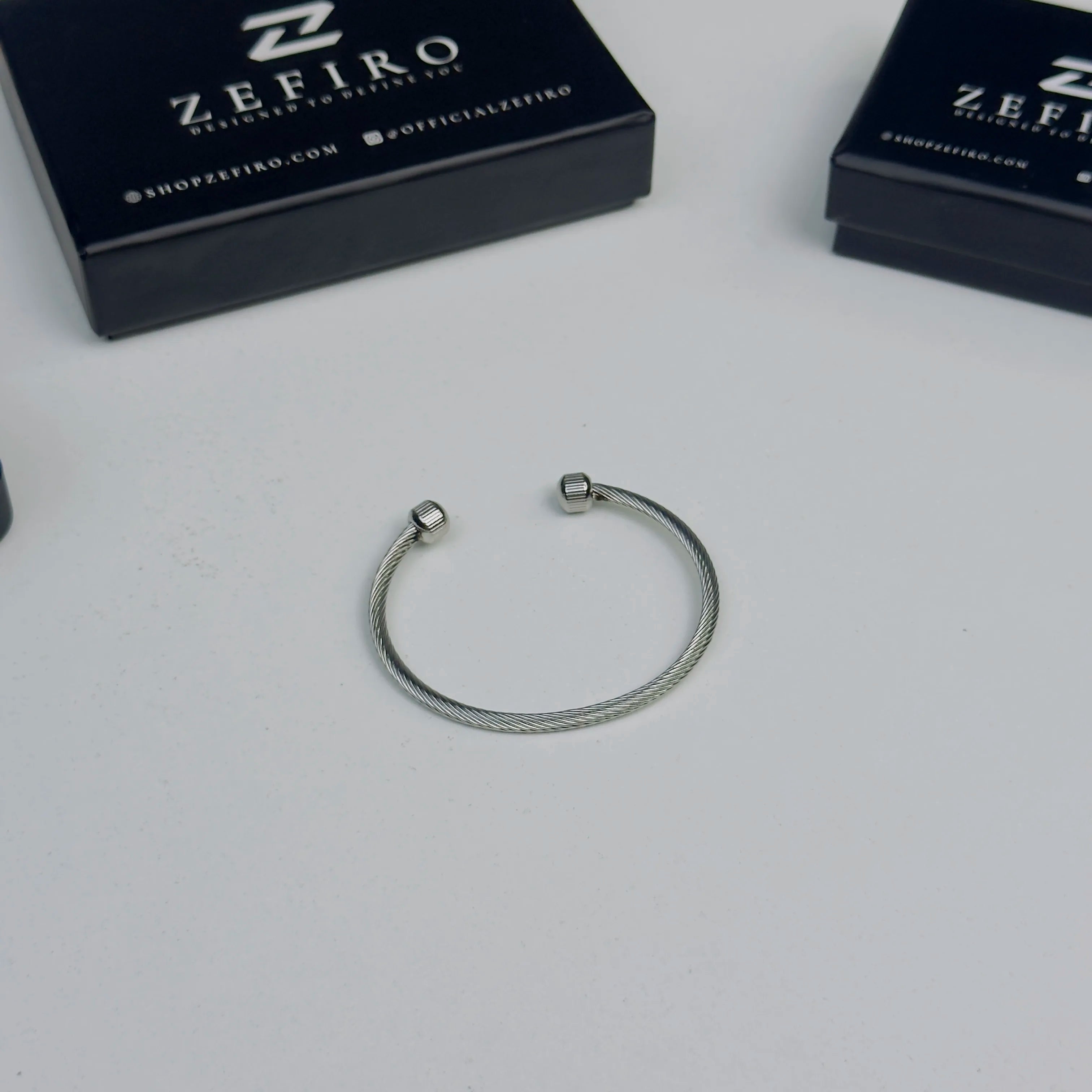 Silver Twisted Cable Cuff