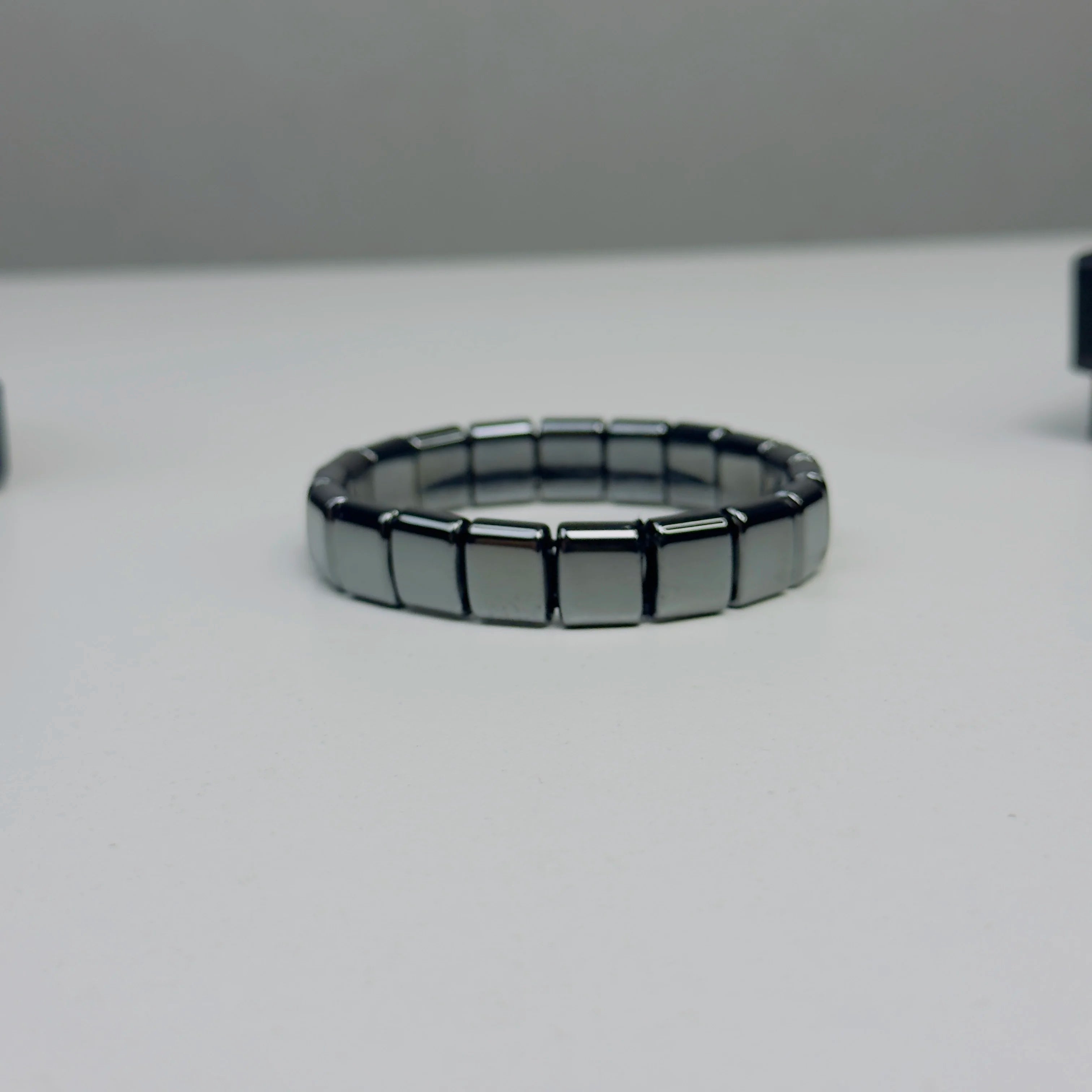 Slate Block Hematite Bracelet