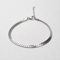 Flattened curb bracelet 2MM