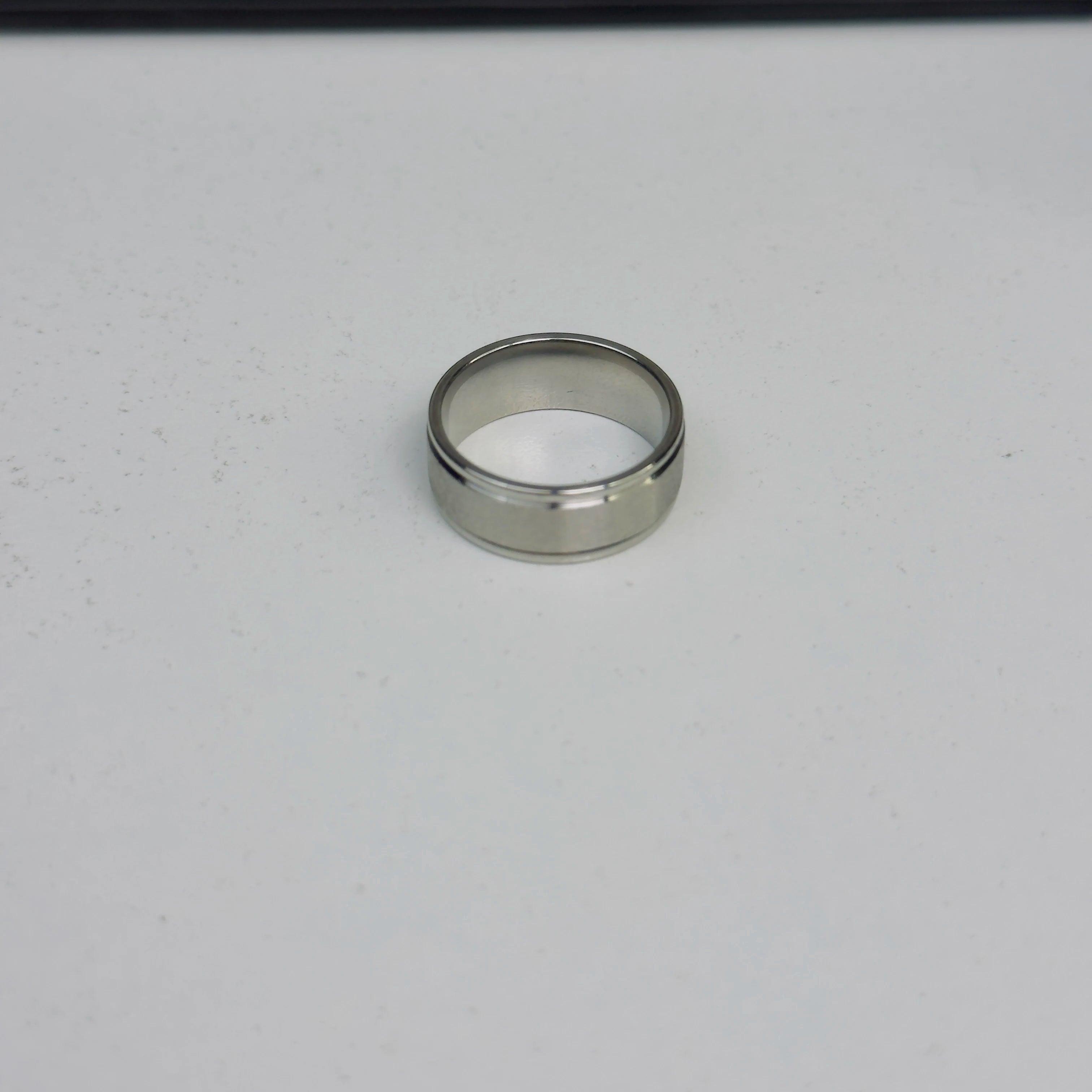 Silver titanium edge ring