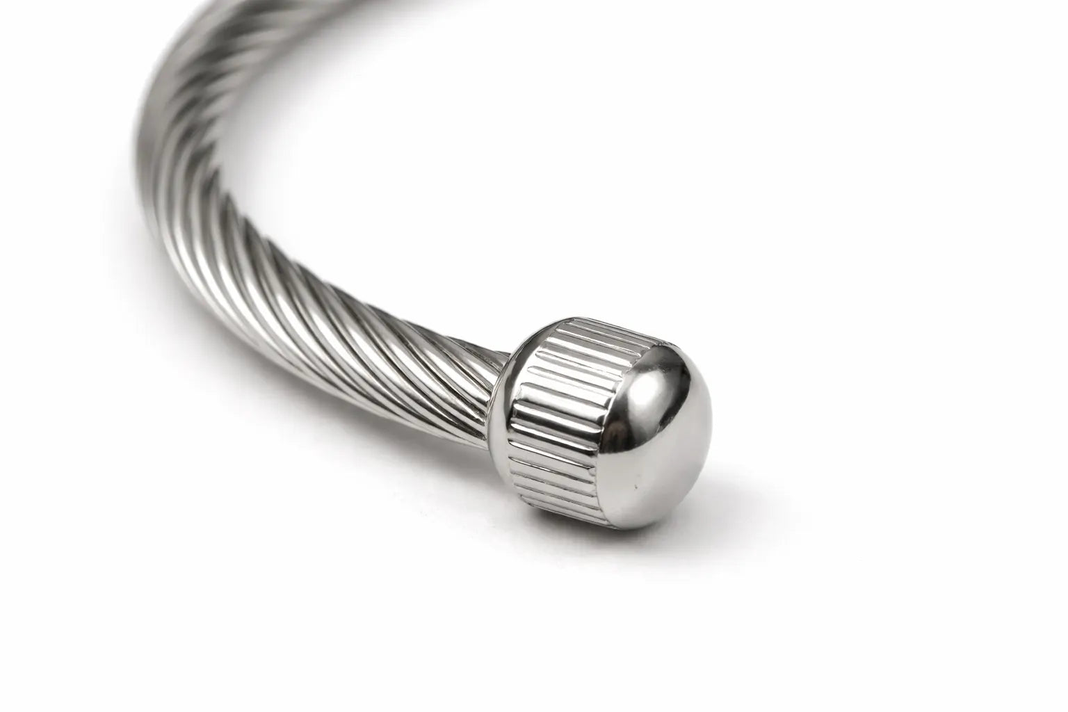 Silver Twisted Cable Cuff