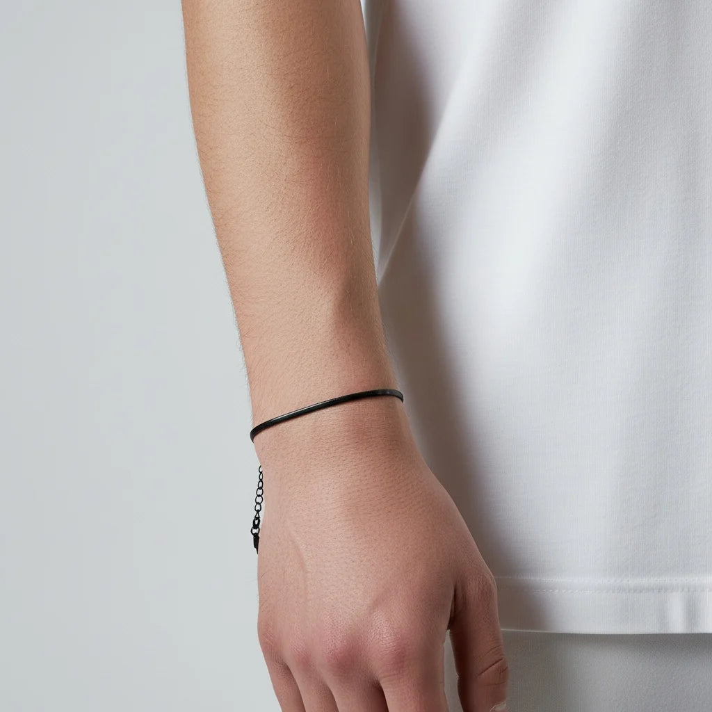 minimal snake chain bracelet
