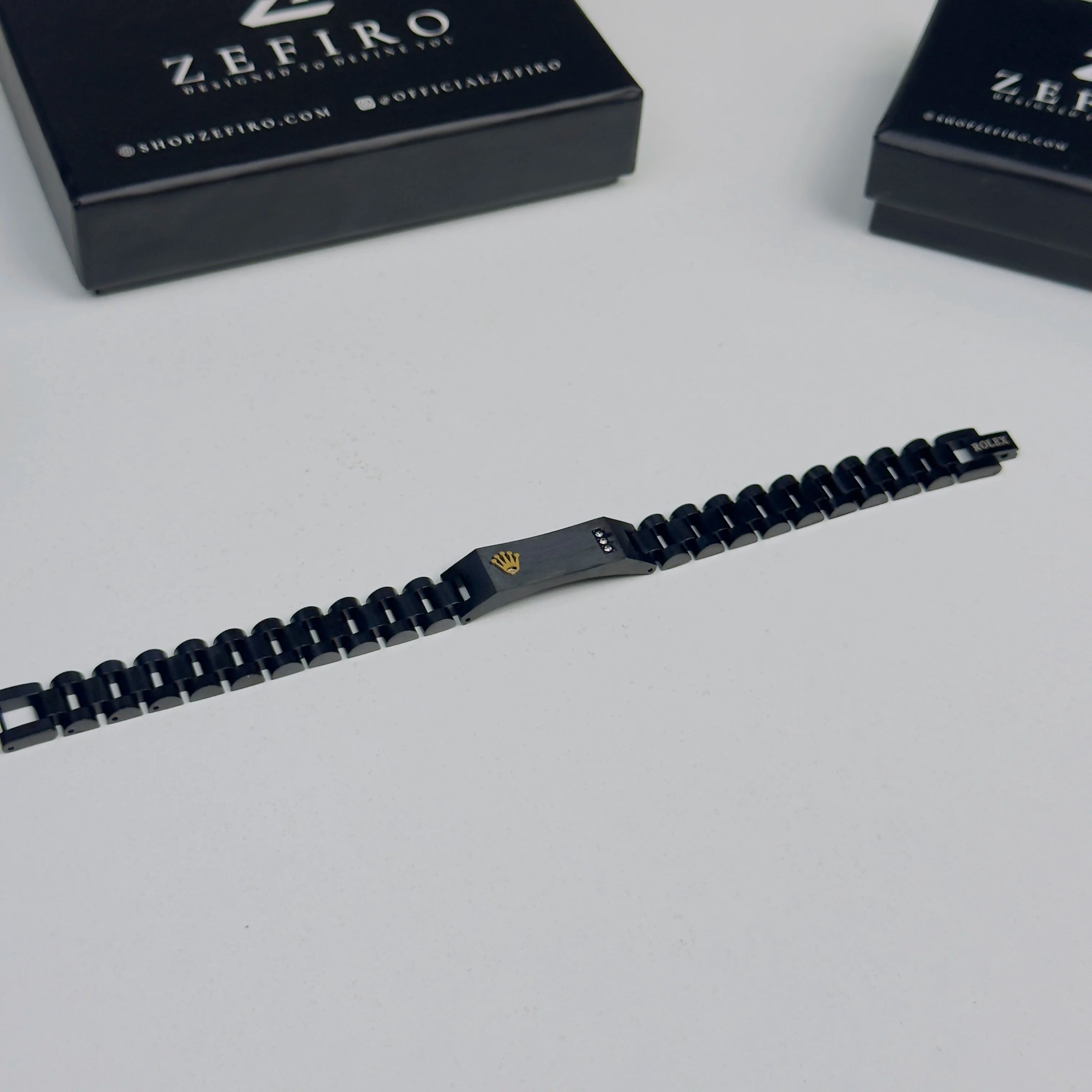 16mm Black RLX Crown Jubilee Bracelet