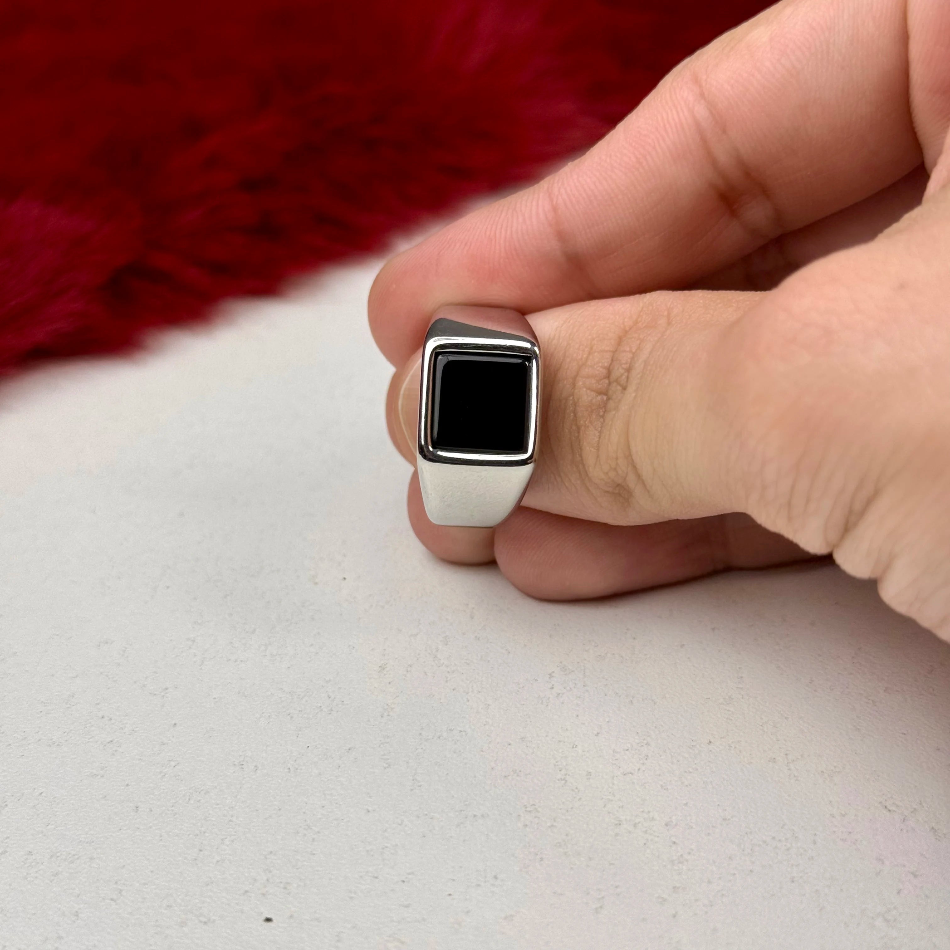 Modern Onyx Turkish ring