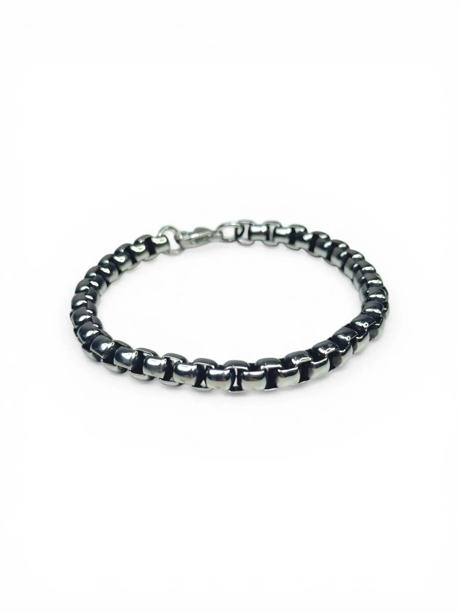 Chrome Box Chain Bracelet
