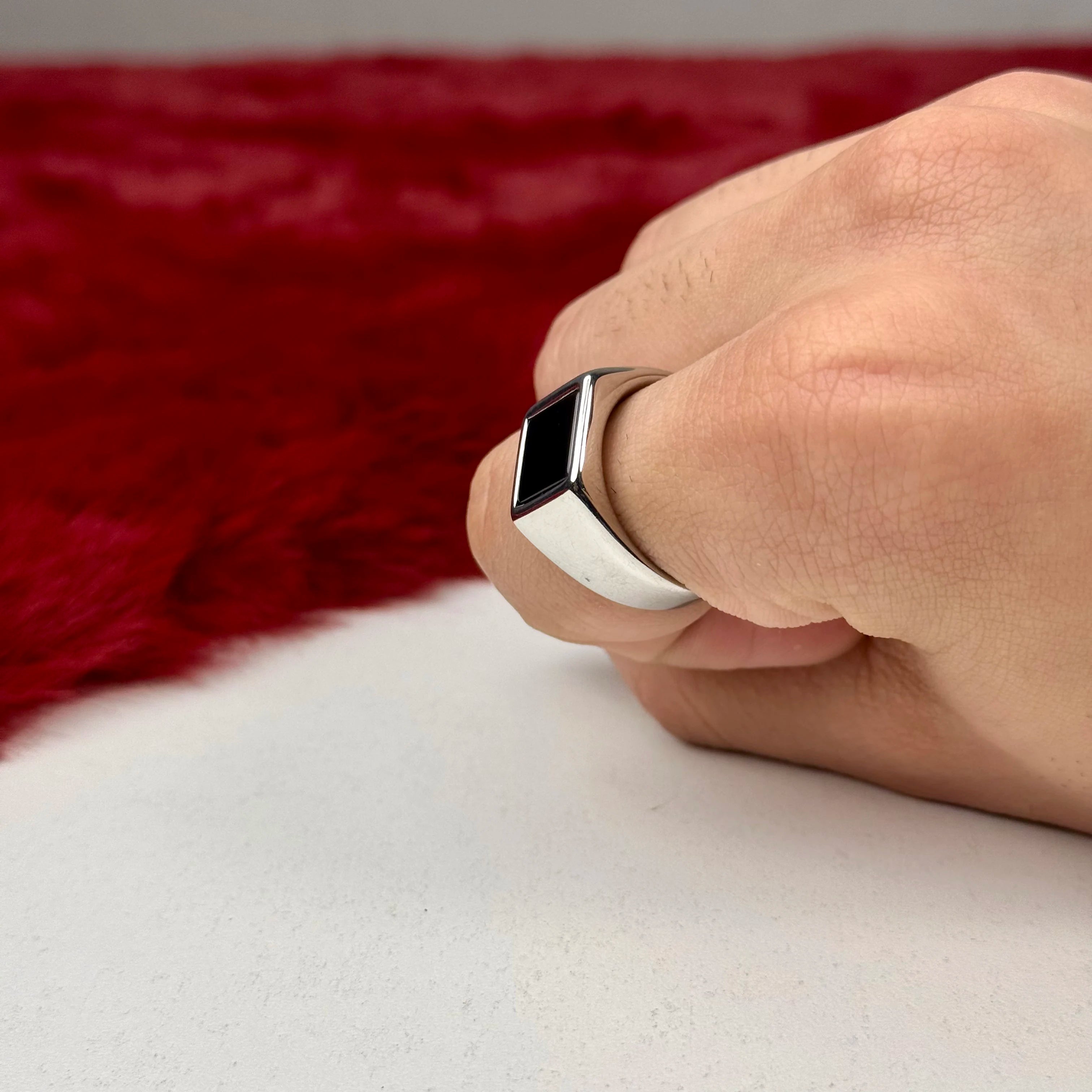 Modern Onyx Turkish ring