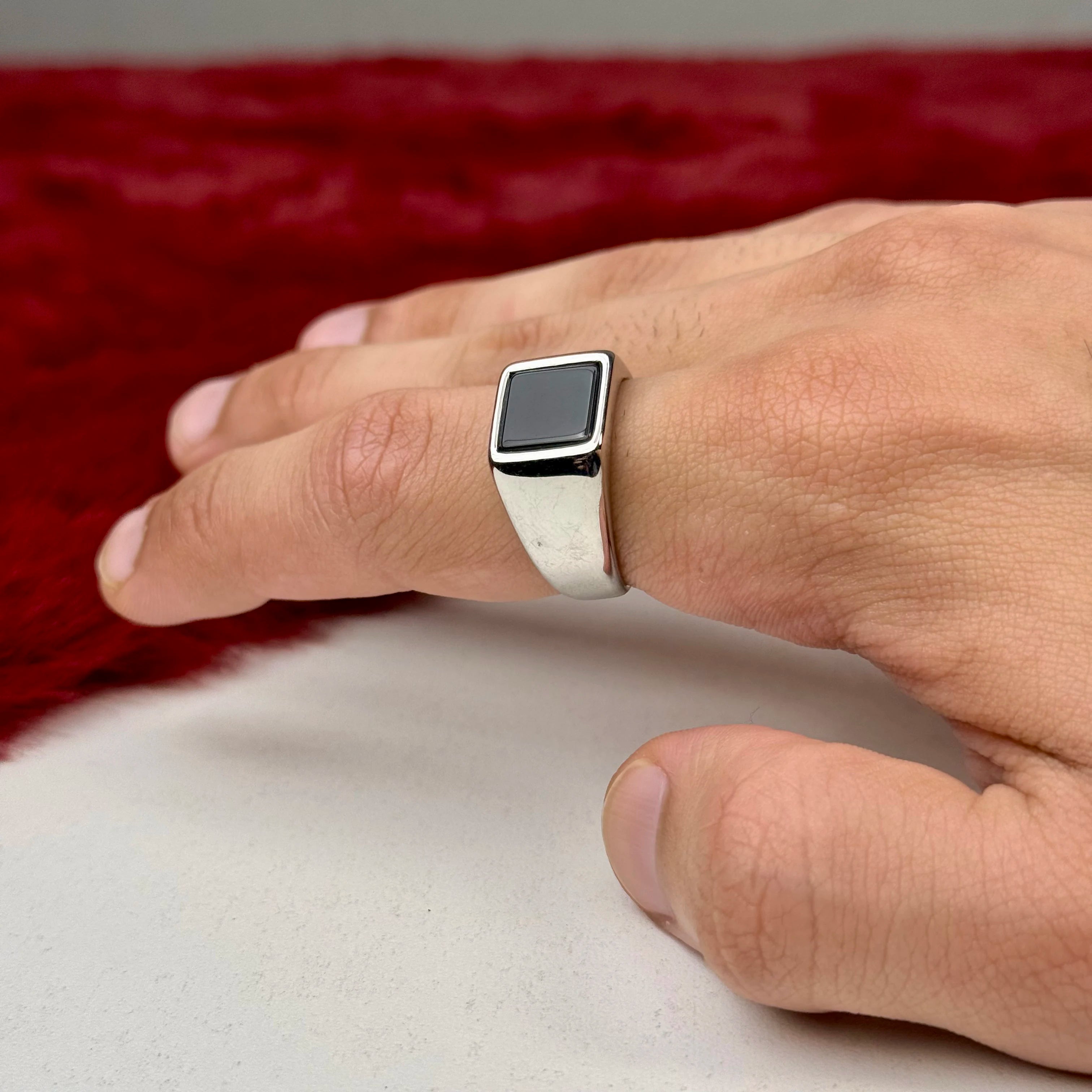Modern Onyx Turkish ring