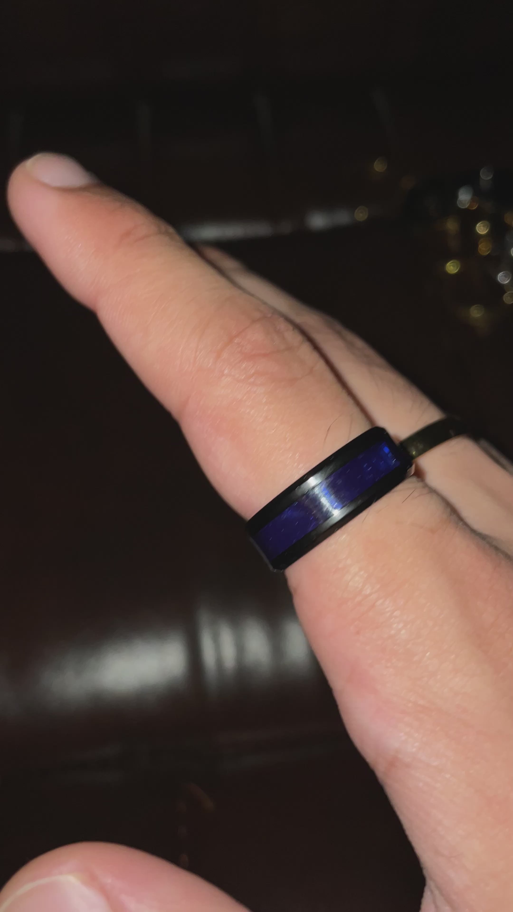 lantern blue Dual-Tone Ring