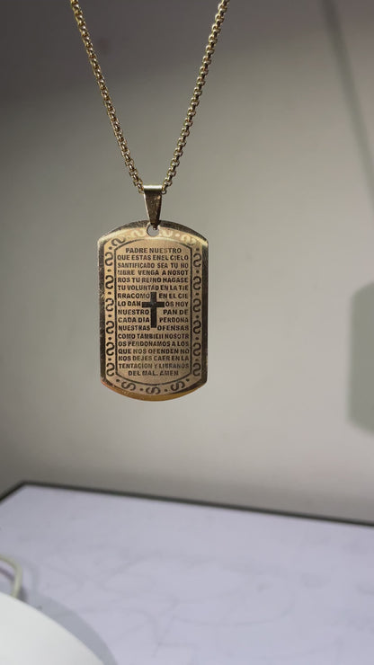 Gold-Plated Prayer necklace