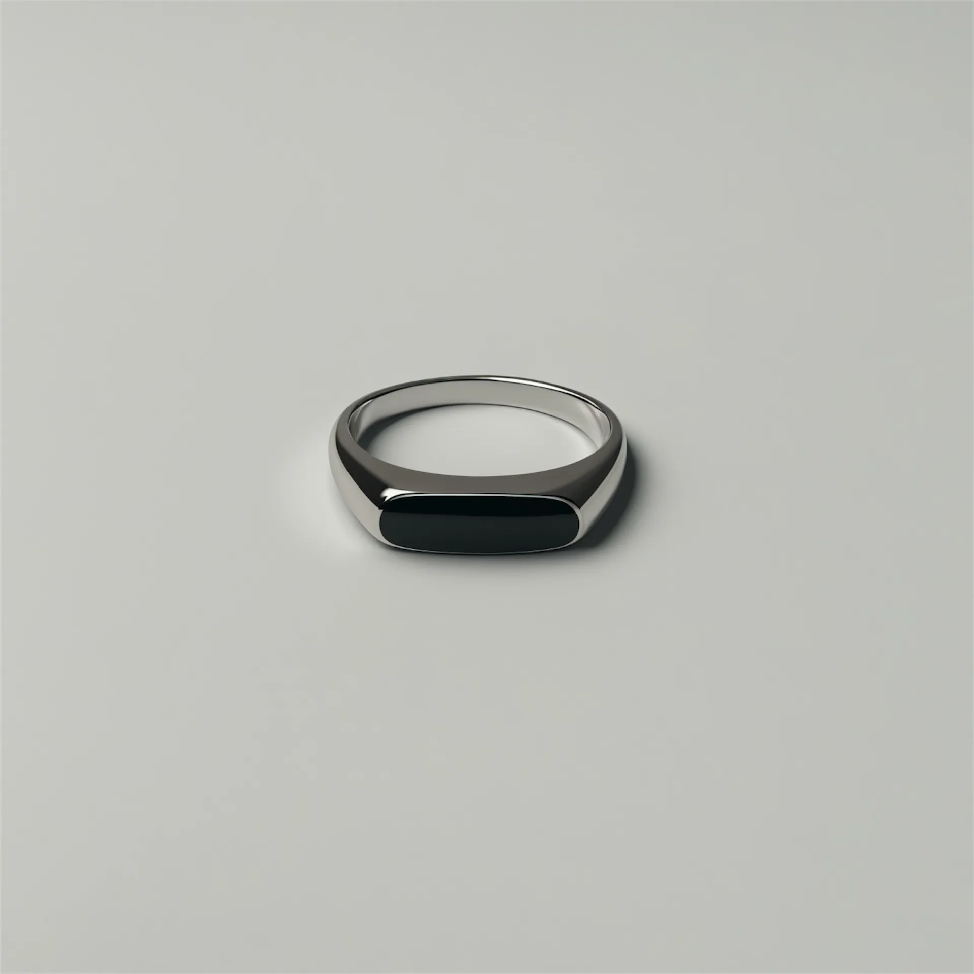 Moonlight Silver Signet Ring