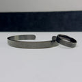 Matte Black Ayat-ul-Kursi Cuff & Ring Set