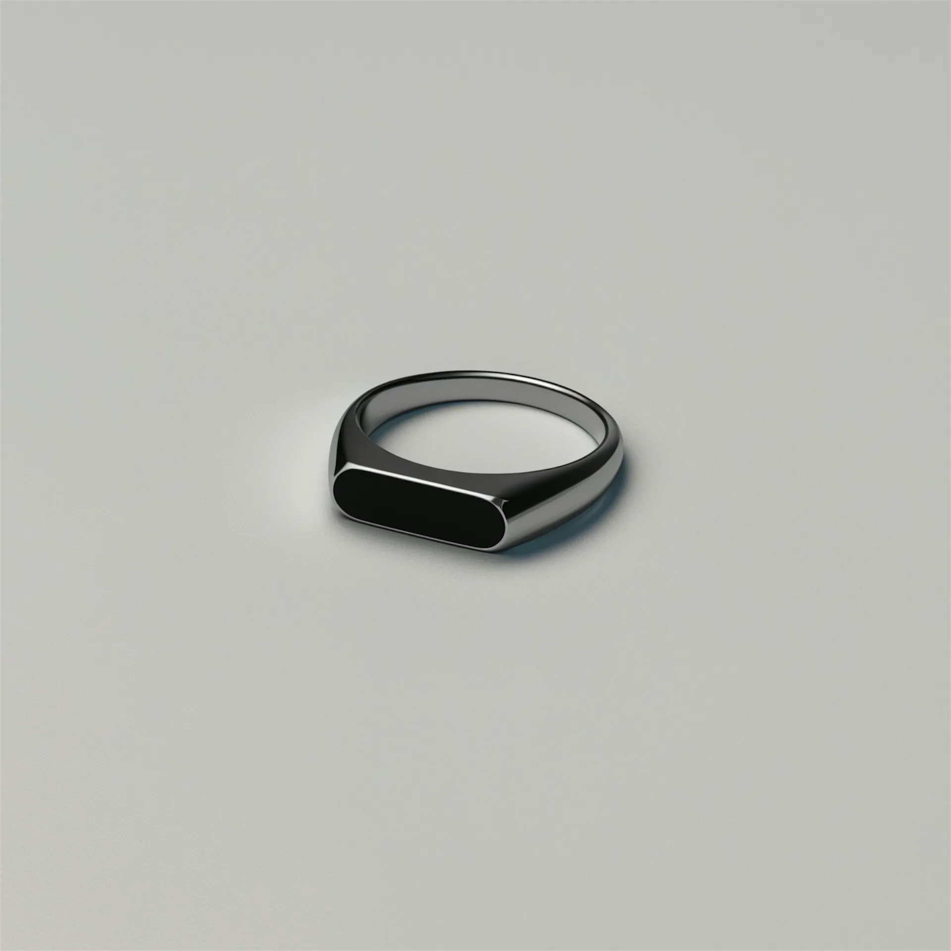 Moonlight Silver Signet Ring