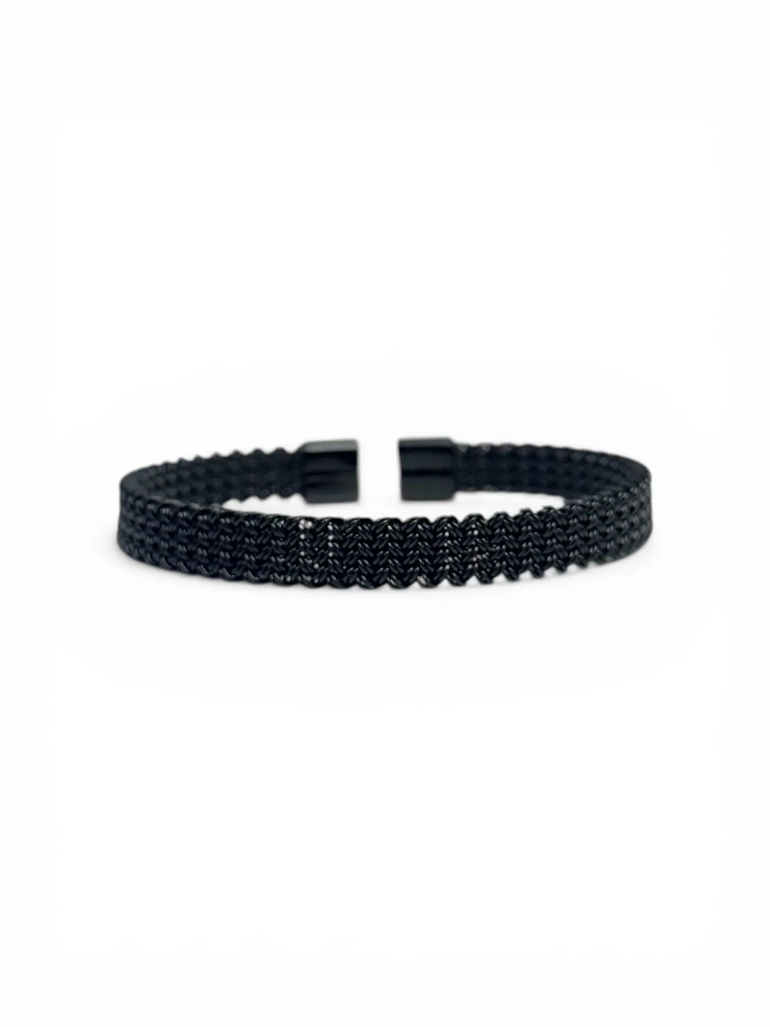 Obsidian Mesh Open Cuff