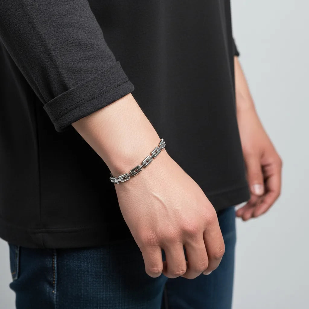 Rectangle Link Bracelet