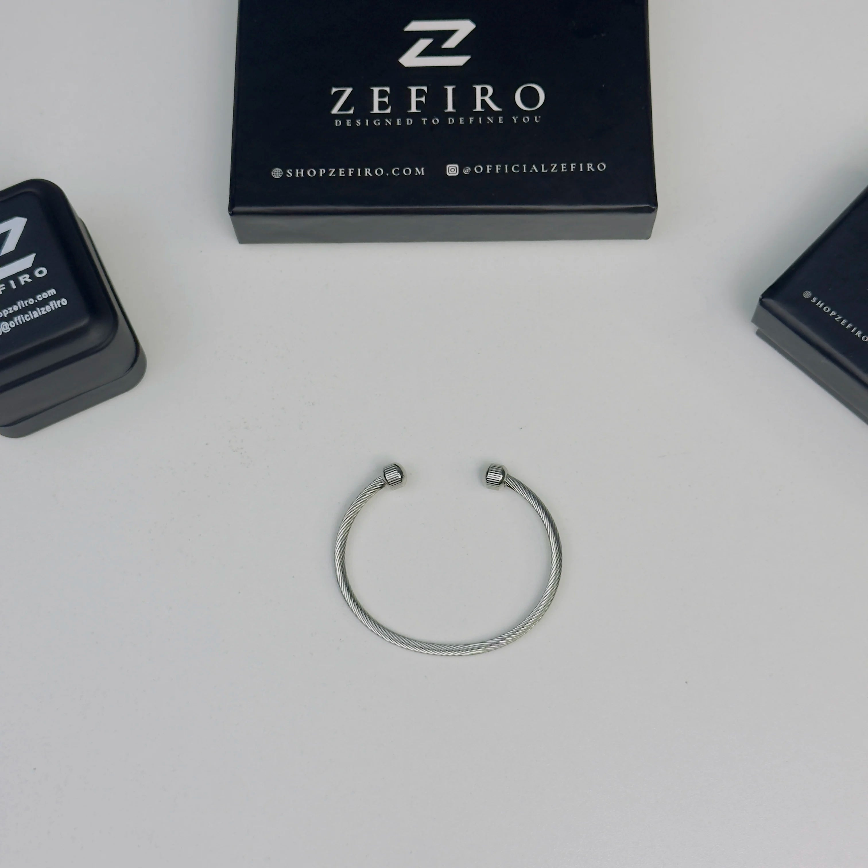 Silver Twisted Cable Cuff